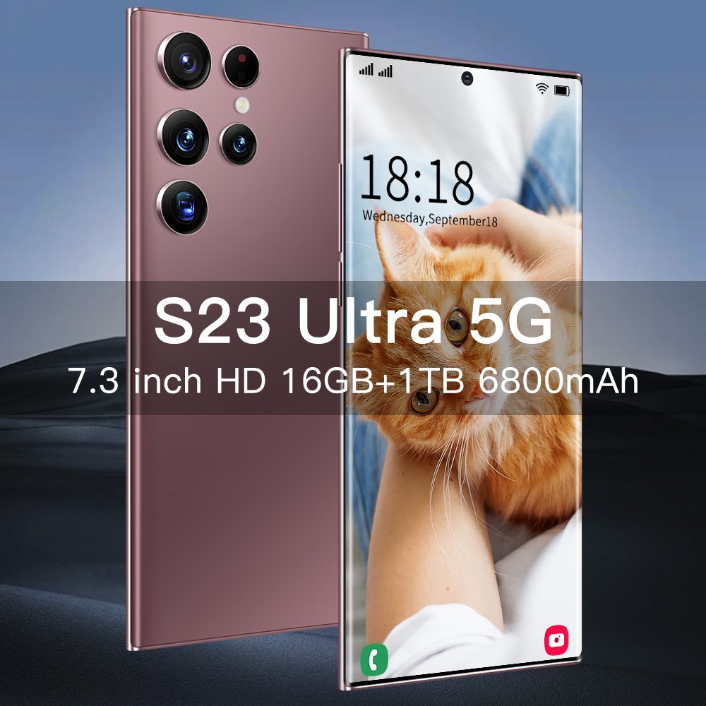 Global Cheap Original Package S23 Ultra 4G 5G Phone unlocked cellphone 6.8 inch HD Screen 12GB+512GB Have Logo smart phones